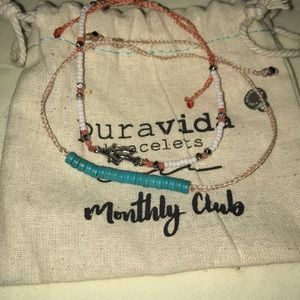 Pura vida bracelets and bag!